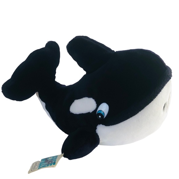 Vtg Original 1993 Free Willy Orca Killer Whale Plush Stuffed Animal 14" Movie - Picture 1 of 8
